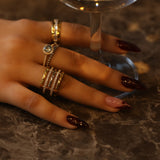 Lorelai Three Tier Band Ring