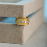 Flesh and Gold Band Ring