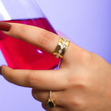Flesh and Gold Band Ring