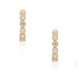 Starlit Sequence' 925 Silver Huggies Earrings