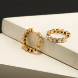 Starlit Sequence' 925 Silver Huggies Earrings