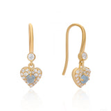 Celestial Sigh' 925 Silver Natural Aquamarine Drop Earrings