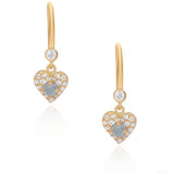 Celestial Sigh' 925 Silver Natural Aquamarine Drop Earrings