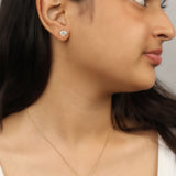 Sunset Tide' Turquoise & Rose Quartz Silver Earrings