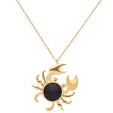 Onyxpinch Crab 925 Silver Necklace