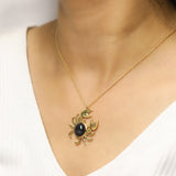 Onyxpinch Crab 925 Silver Necklace
