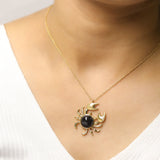 Onyxpinch Crab 925 Silver Necklace