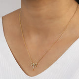 Wings of Dawn Dragonfly Silver Necklace