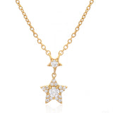 Starlight Halo' Silver Necklace
