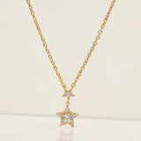 Starlight Halo' Silver Necklace