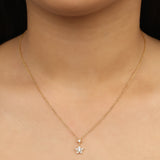 Starlight Halo' Silver Necklace