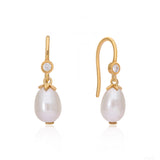 Pearl Cascade Silver Earrings