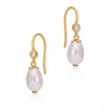 Pearl Cascade Silver Earrings