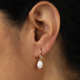 Pearl Cascade Silver Earrings