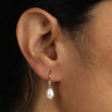 Pearl Cascade Silver Earrings