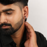 Night Gloss Silver Earrings