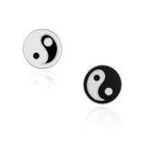 Yin Yang  Silver Silver Earrings