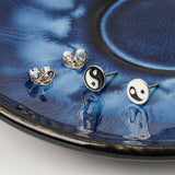 Yin Yang  Silver Silver Earrings