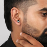 Yin Yang  Silver Silver Earrings