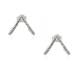 Lunar Glint Silver Silver Earrings