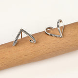 Lunar Glint Silver Silver Earrings