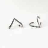 Lunar Glint Silver Silver Earrings
