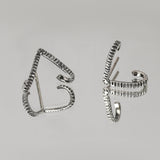 Lunar Glint Silver Silver Earrings