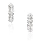 Lunar Crest Silver Huggies