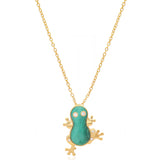 Verdant Trace Green Malachite Silver Necklace