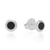 Shadow Gleam Black Onyx Silver Earrings