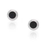 Shadow Gleam Black Onyx Silver Earrings