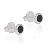 Shadow Gleam Black Onyx Silver Earrings