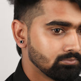 Shadow Gleam Black Onyx Silver Earrings