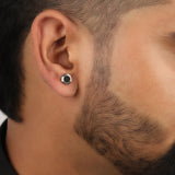 Shadow Gleam Black Onyx Silver Earrings