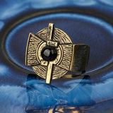 Noir Crest – Black Onyx Silver Ring