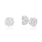 Celestia 925 Silver CZ Stud Earrings