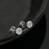 Celestia 925 Silver CZ Stud Earrings