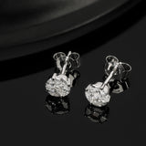 Celestia 925 Silver CZ Stud Earrings