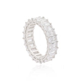 Radiant Row Silver Ring