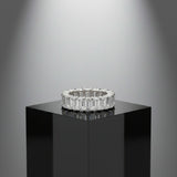 Radiant Row Silver Ring