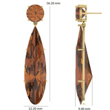 Smoky Aura'  Smoky Quartz 925 Silver  Earrings