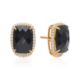 Midnight Halo 'Black Spinel' 925 Silver Earrings