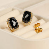 Midnight Halo 'Black Spinel' 925 Silver Earrings