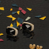 Midnight Halo 'Black Spinel' 925 Silver Earrings