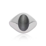 Moonlit Gaze' Cat's Eye 925 Silver Ring