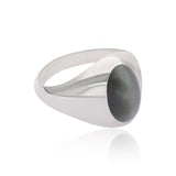 Moonlit Gaze' Cat's Eye 925 Silver Ring