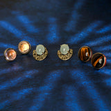 Blush Noir' Rose Quartz 925 Silver Earrings