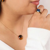 Tiger Ember'  Tiger's Eye Necklaces