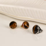 Wild Ember Natural Tiger’s Eye Gemstone Ring