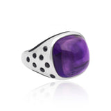 Royal Eclipse' African Amethyst 925 Silver Ring